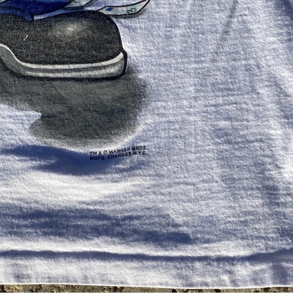 TAZ Looney Tunes Mailman 1990’s 2 sided single stitch T shirt Vintage - Picture 7 of 15